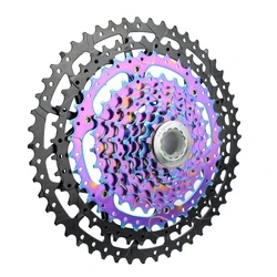 Bike Rainbow Cassette 8/9/10/11/12 Speed 11-40/42/50T MTB Bicycle Freewheel Colorful Mountain Bike Sprocket K7 For Shimano/SRAM