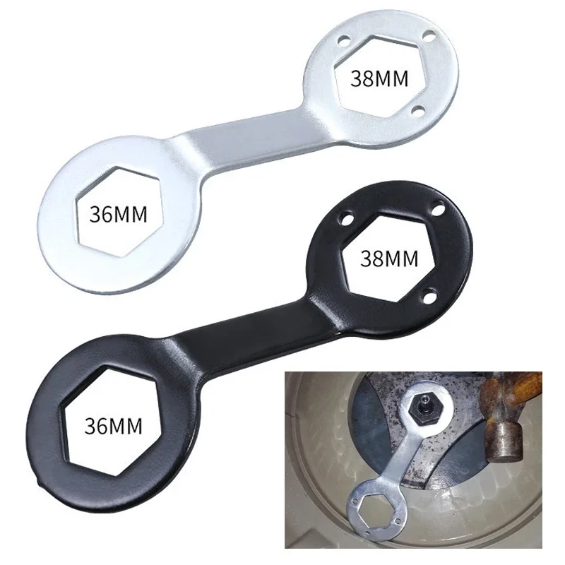 4pcs 36/38mm Washing Machine Clutch Wrench Steel Double-ended Long Sleeve Spanner For Disassembly Inner Screw Nut Hand Tools