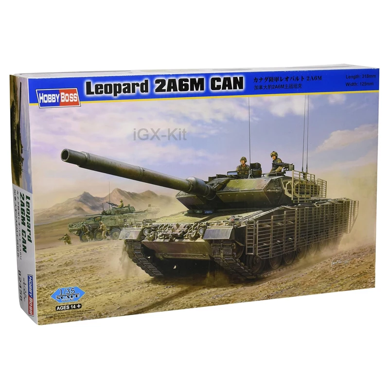 

Hobbyboss 82458 1/35 Scale Canadian Leopard 2 A6M CAN Main Battle Tank MBT Hobby Craft Toy Plastic Model Building Kit