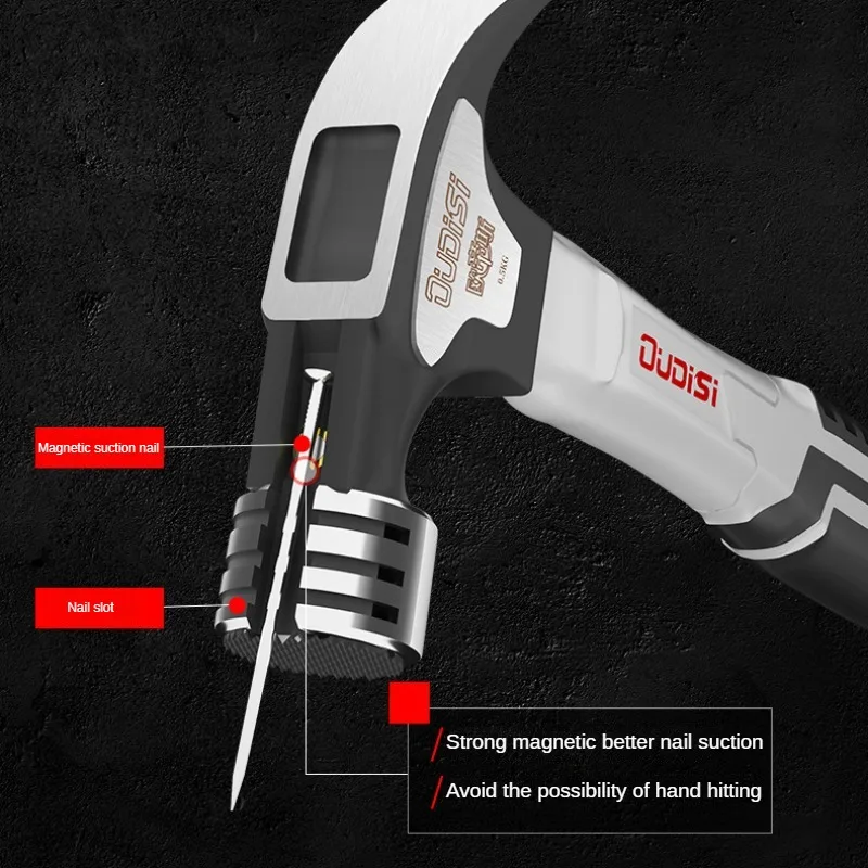 Multifunction Claw Hammer Steel Job Tools Professional Carpenter Hammer Nail Construction Hardware Hand Tools Camping Supplies