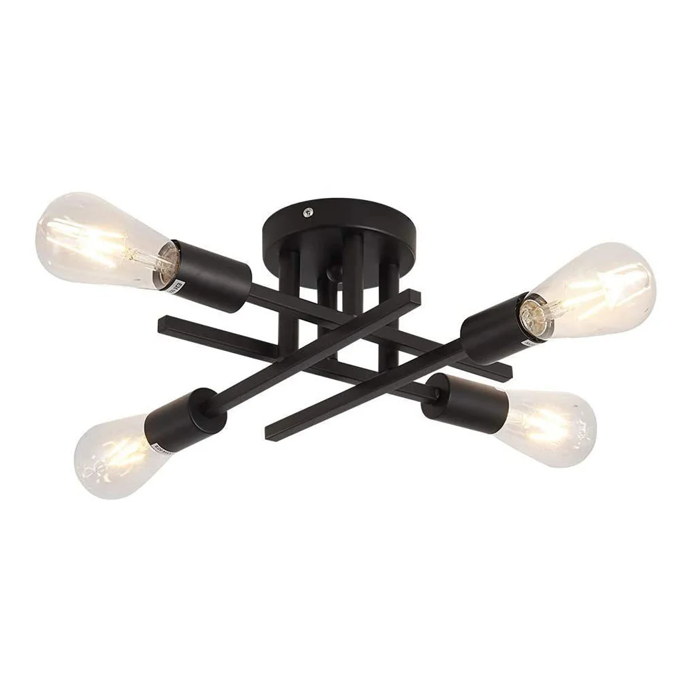 

Dome Light Kitchen Fixtures Black Chandelier Modern Pendant Ceiling Lamp Hanging Lamps for Living Room Vintage