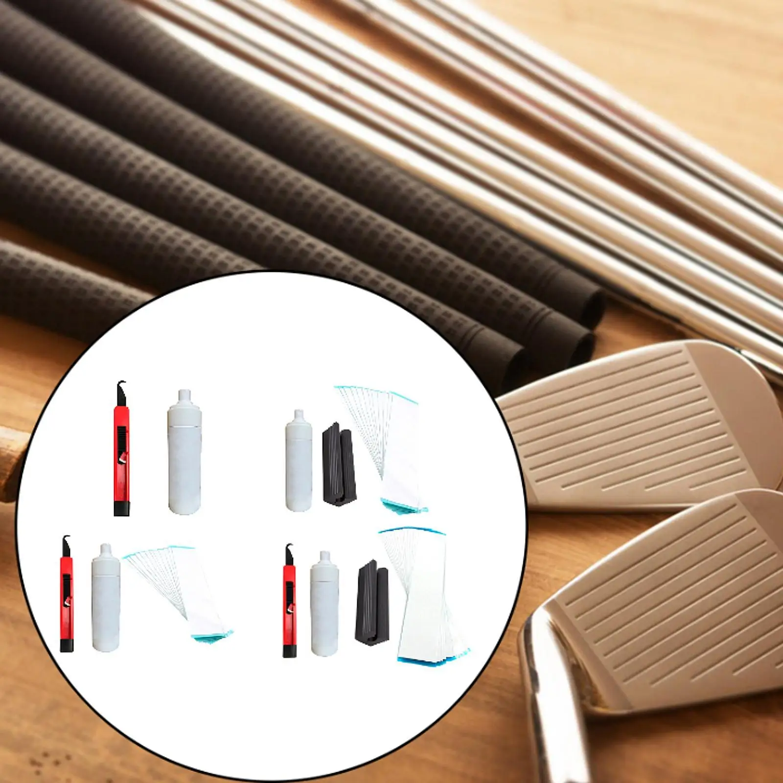 Golf Club Grip Regrip Tool Kit Removal Clamp and Tape for DIY Golf Accessories Fixing Practices - view 3