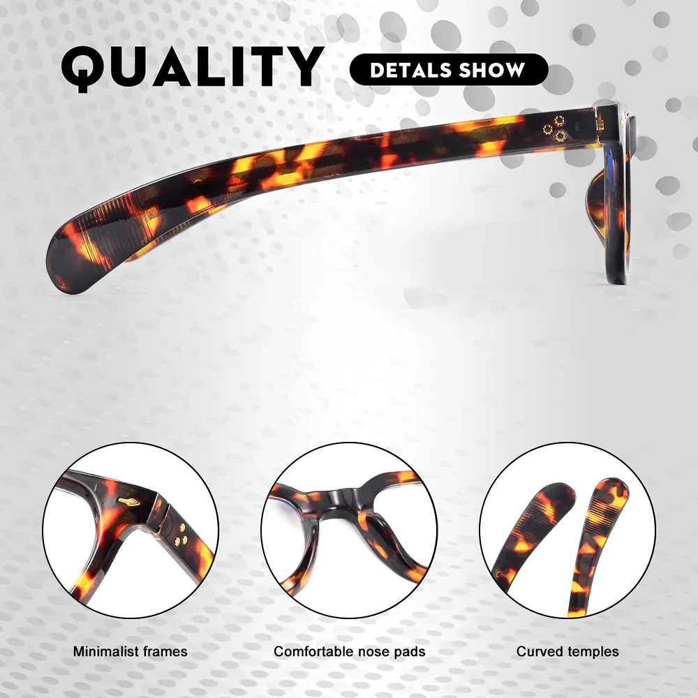 CRIXALIS Anti Blue Light Glasses For Men Women Retro Round Glasses Reading Daily Life Decorative Blue Light Glasses