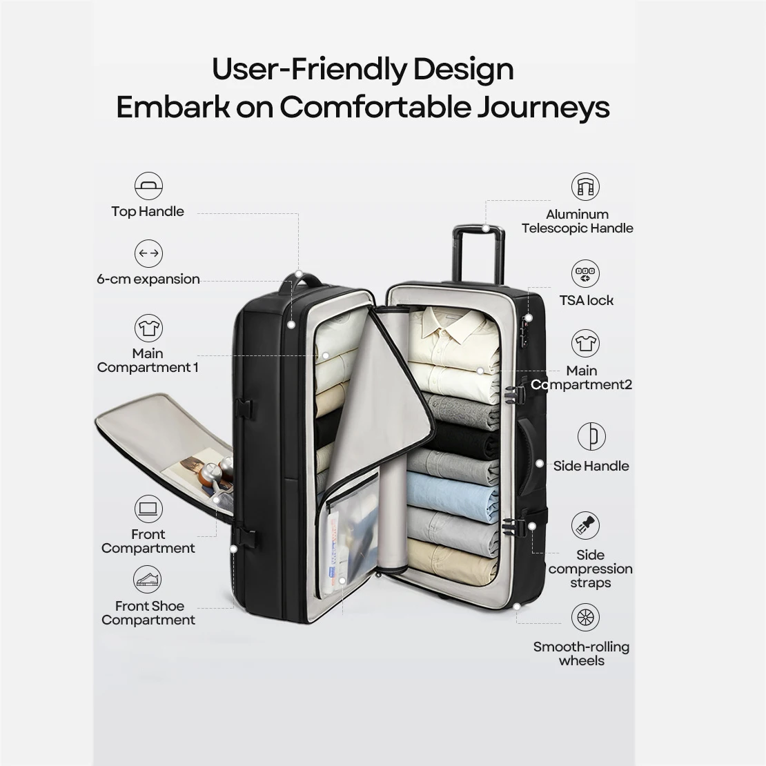 Aircraft cargo pull-out bag, outdoor camping luggage bag, extra large capacity moving, outdoor storage, travel trolley suitcase