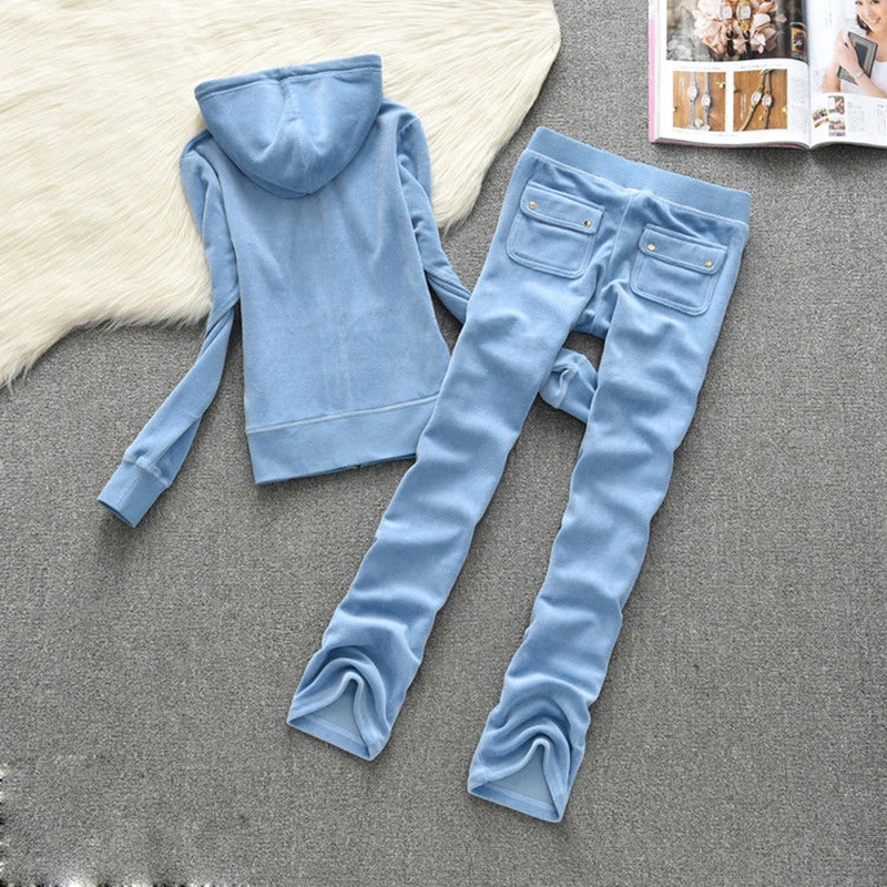 Sets for Women 2 Pieces Women Sport Tracksuit Zipper Hoodies Sweatshirt Pants Set Jogger Sport Wear Ladies Casual Suit