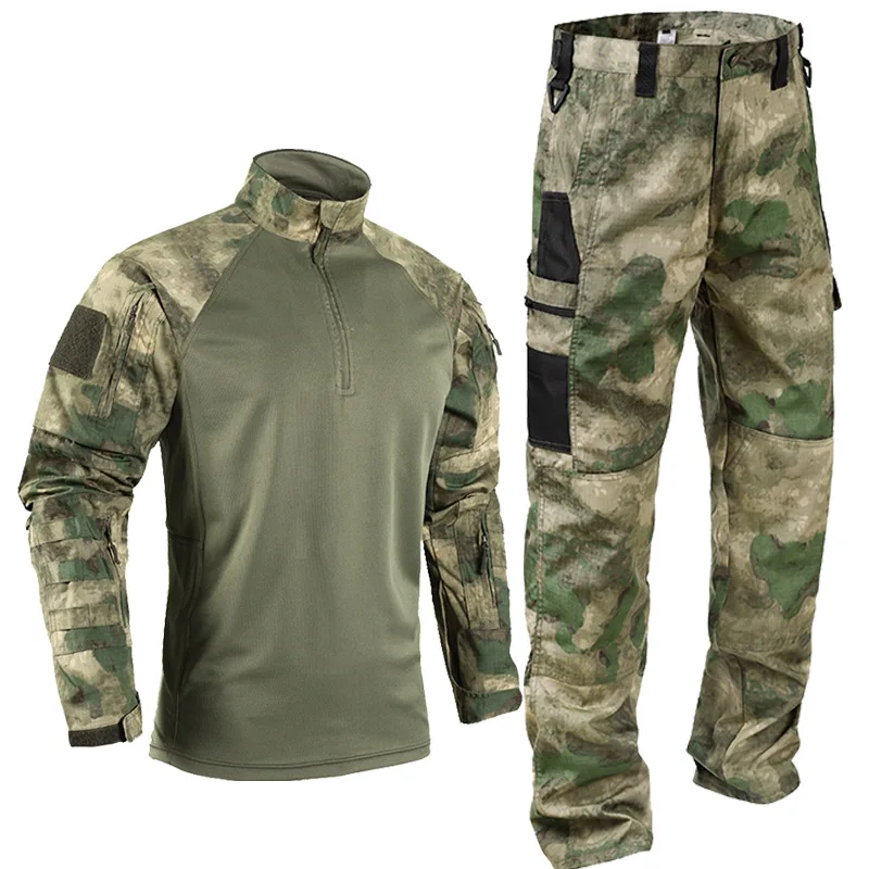 

Outdoor Uniform Tactical Suits Combat Shirts Camo Airsoft Pants Men Clothing Windproof Hunting Clothes Cargo Pant Wear Resistant