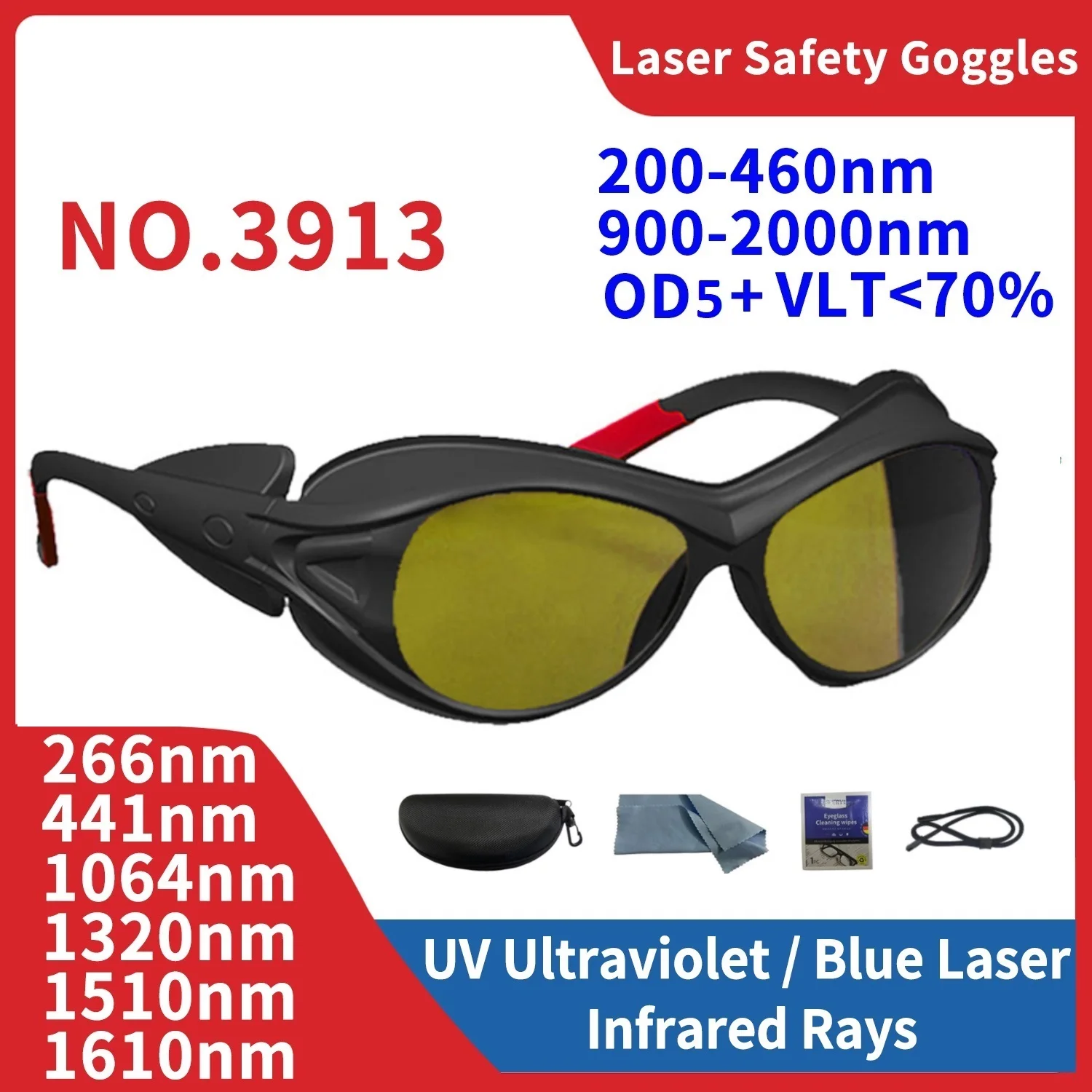 Laser Protective Goggles Safety Glasses Ideal for Work Labor lentes de seguridad industriales Welding Beauty Hair Removal IPL