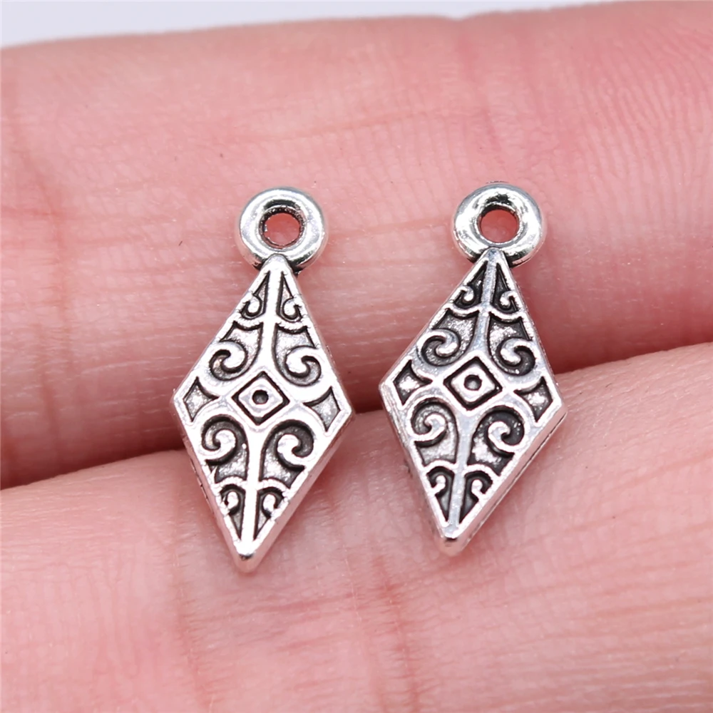 

Wholesale 300pcs/bag 16x7mm Charms Wholesale Awl Charms Wholesale DIY Jewelry Findings Antique Silver Color Alloy Charms