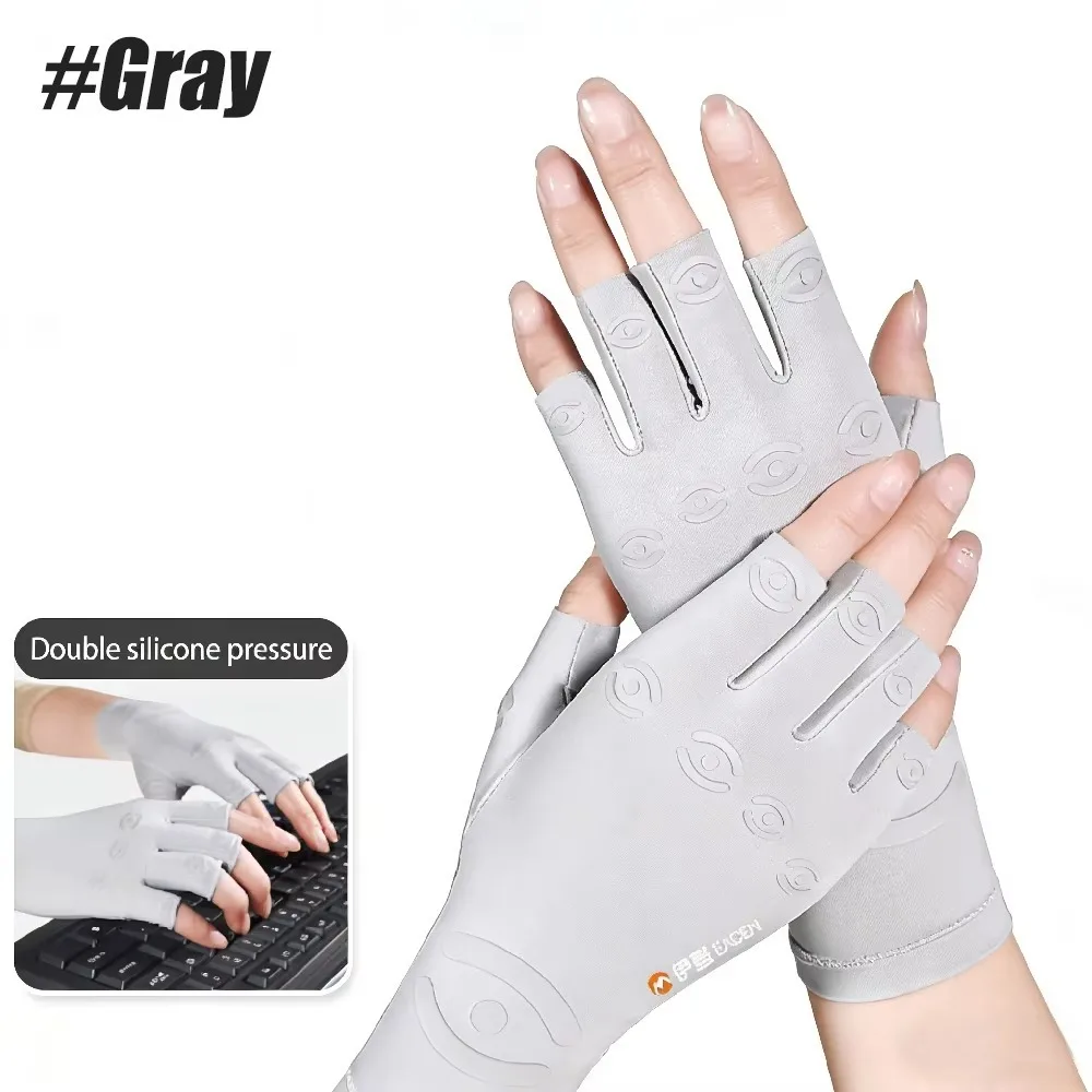 Fingerless Design Compression Hand Gloves Compression Wrap Open Finger Style Arthritis Hand Wraps Breathable Fabric