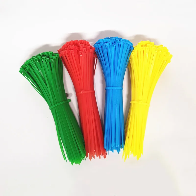 100 pcs 6 color 3*150mm Plastic Zip Tie Self-locking Nylon Cable sleeve Ties black/Blue/Green/Yellow wire binding wrap straps