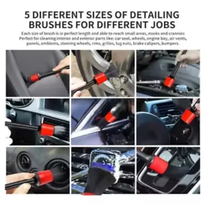 26pcs/set 18sets/carton  Car Detailing Brushes Set Interior & Exterior Cleaning Brushes Clean Tool