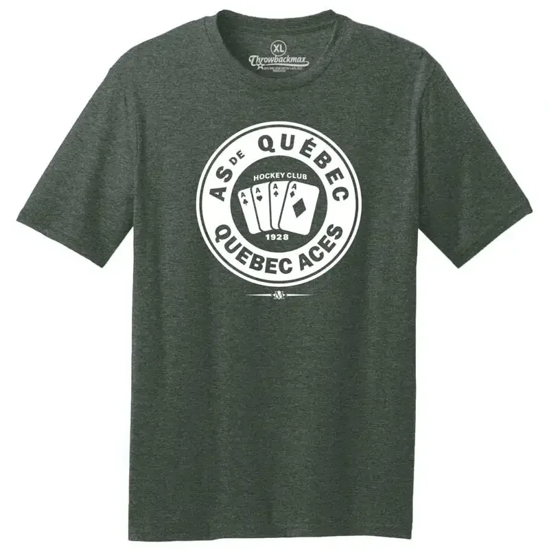 Quebec Aces 1928 Hockey Tri Blend T Shirt