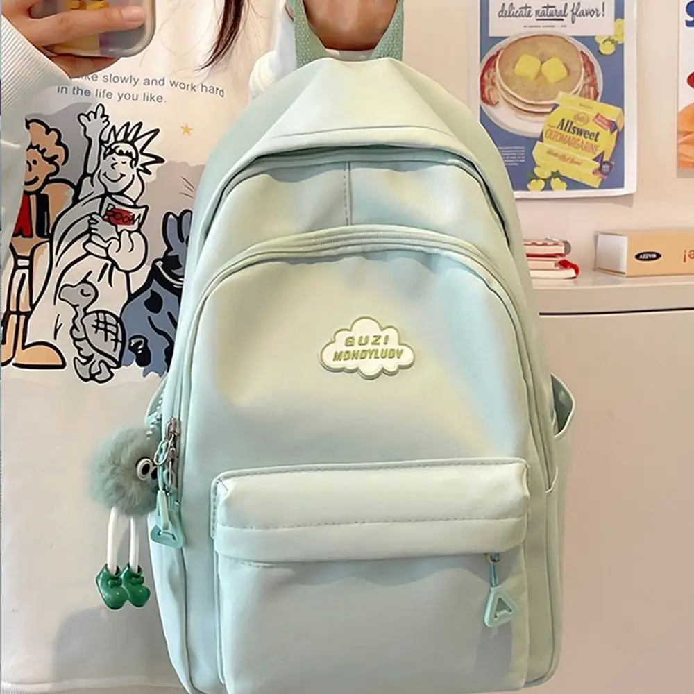 Novo design grande capacidade mochila harajuku reutilizável bolsa de ombro náilon transparente bolsas viagem