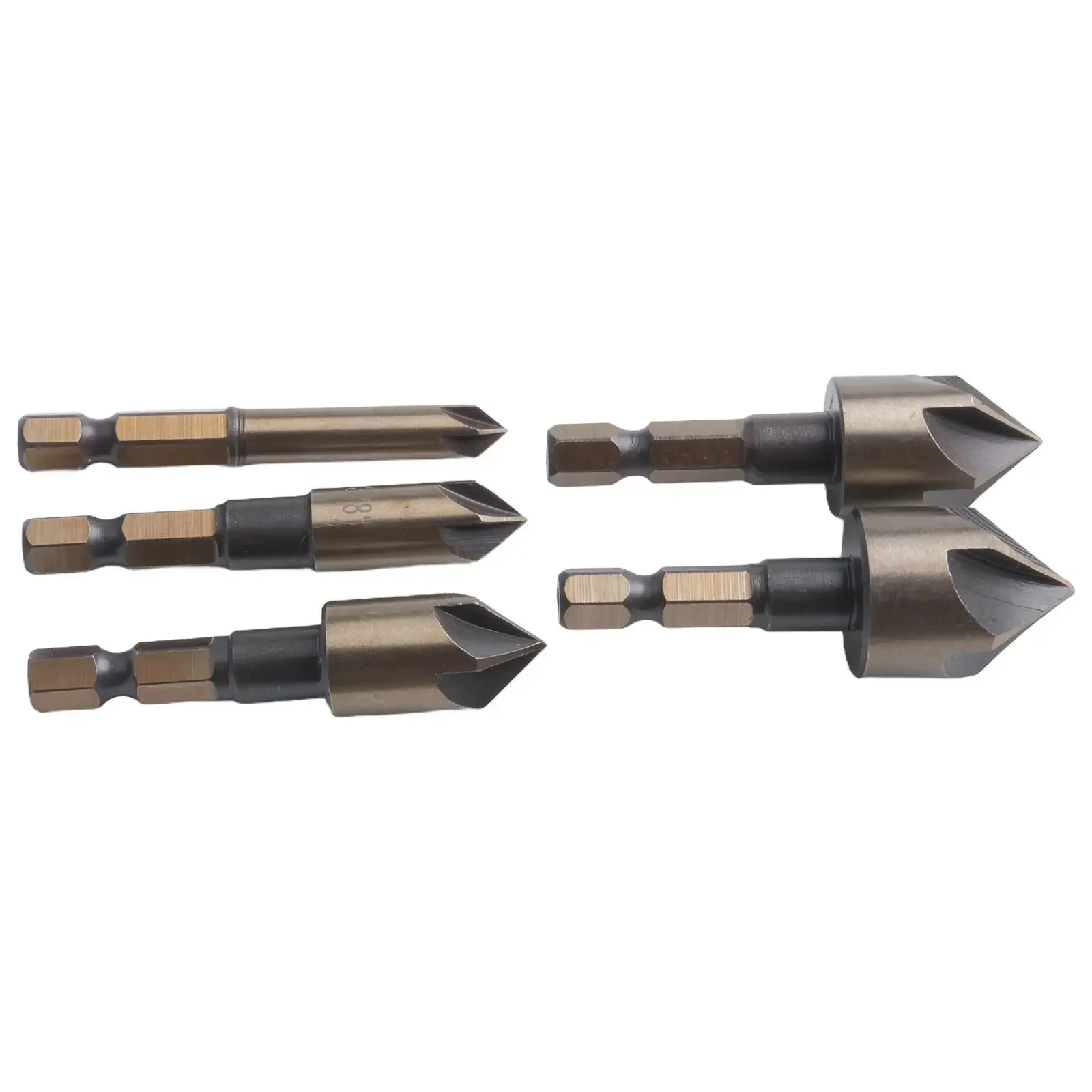 Precision Grinding Drill Chamfering Cutter For Drilling Holes Secure Grip Five-blade Design High Quality Material