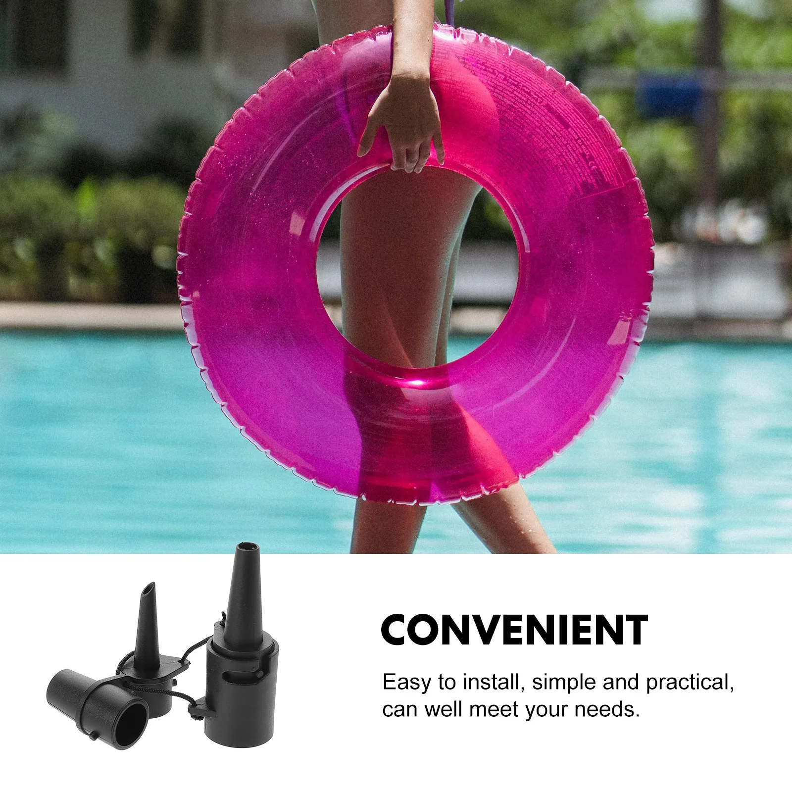 

Air Adapter Nozzles for Mattress Inflatable Bed Replacement Hand Nylon Bed Pump Air Mattress Attachment Plastic Pump