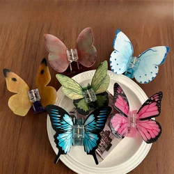 Colorful Acetate Butterfly Hair Claw Sweet Princess Butterfly Crabs Hair Clips for Women Girls Hairpins Hair Styling Accessories