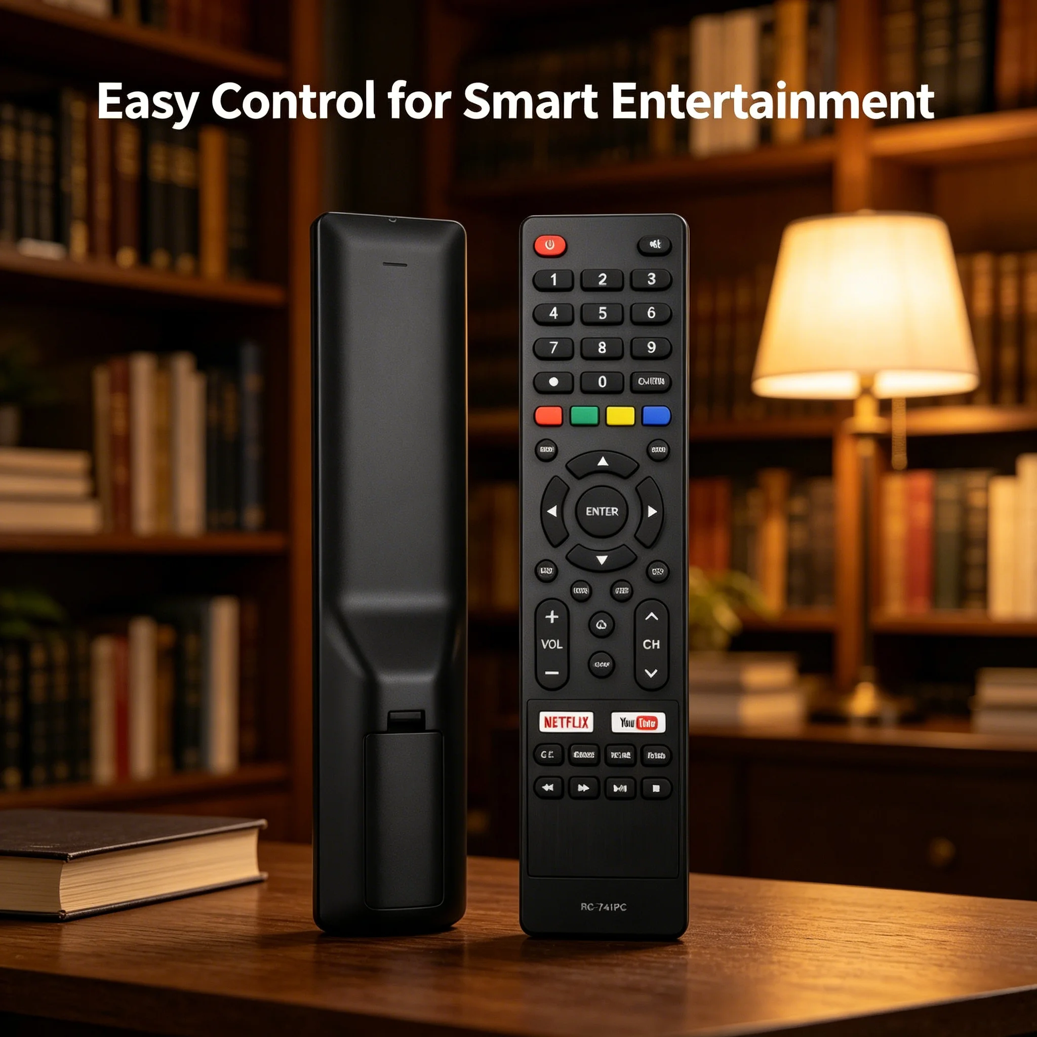 Control Remoto para TV Daewoo RC-741PC, Compatible con DLT32C1 DLT40C2 DLT43U3, Control Remoto IR para Televisor LCD