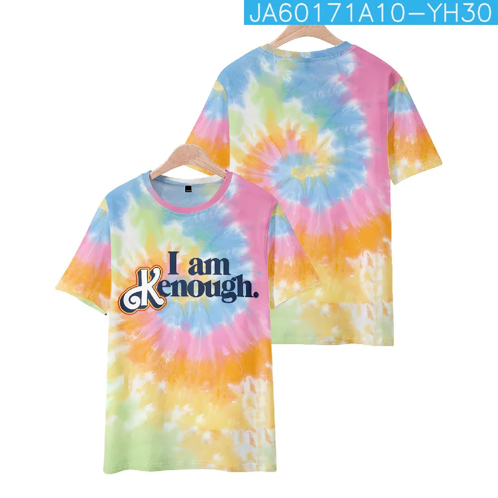 Hot selling I Am Kenough Rainbow printed T-shirt 3D Men Women Streetwear O-neck short sleeve y2k top boys girls cosplay clothing