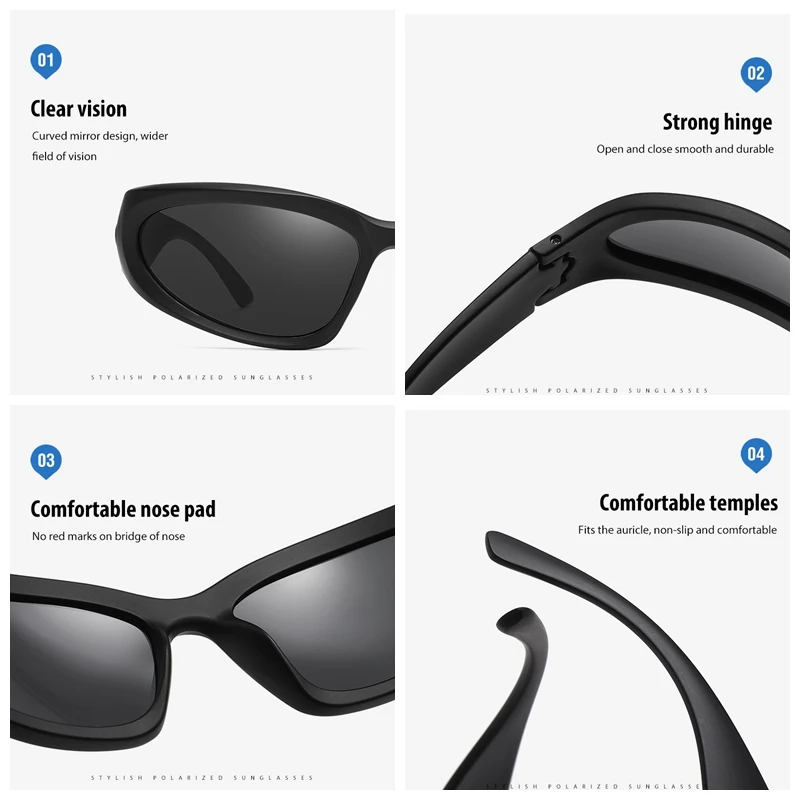 High Quality TR Polarized Driving Sunglasses Hot Sell Men Women Designer Sun Glasses Classic Retro Vintage UV400 Oculos