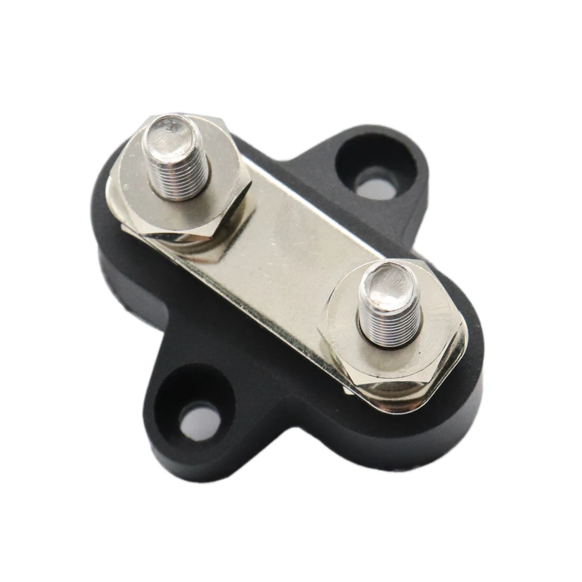 

Heavy Duty Dual M6 Terminal Studs 48V Power Distribution Block for Trucks RVs Boats Glass Fiber Nylon Base Bar Marine