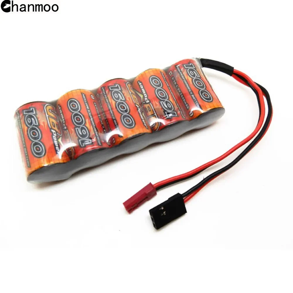 RC VB Power 1600mAh 6V 2/3A NI-MH Rechargeable Battery Trapezoidal Gasoline Receiver Battery Pack Charging Batterise Parts