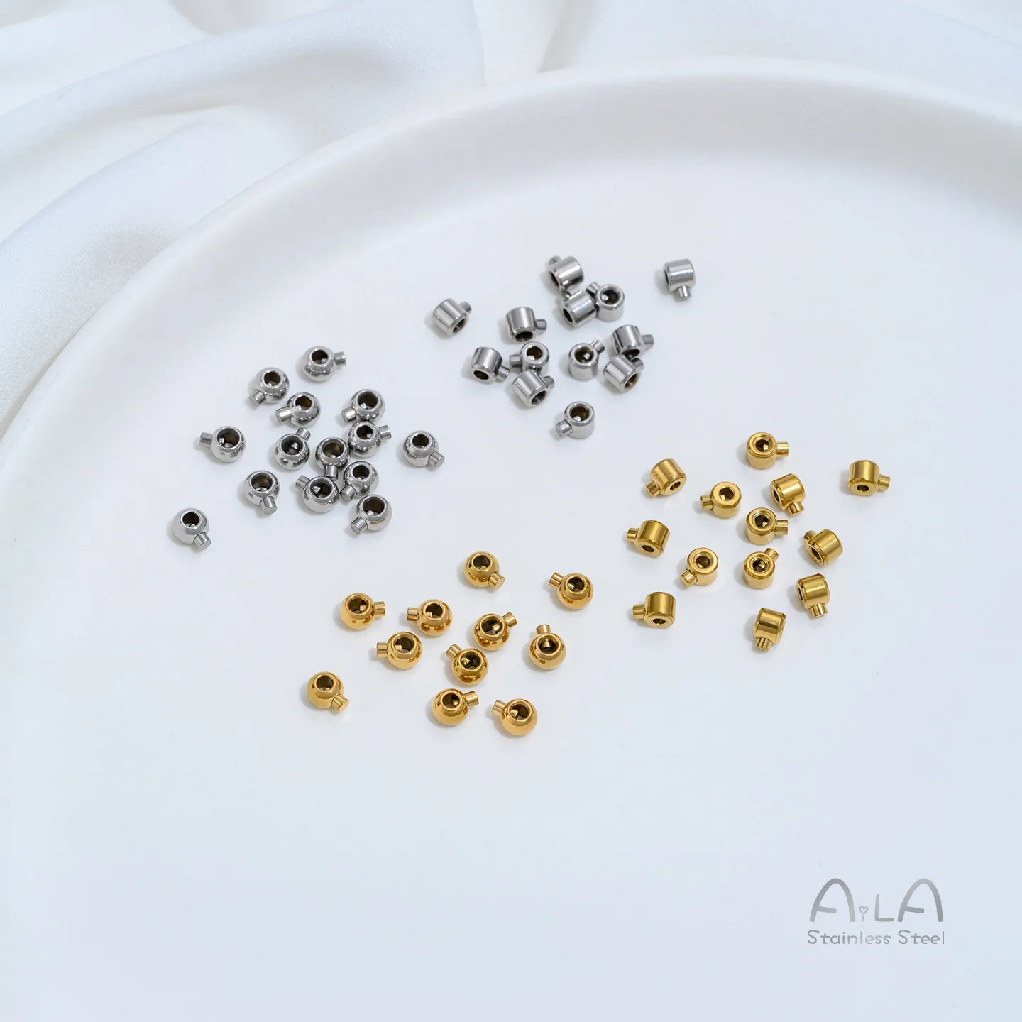 Titanium Steel Pressure Cooker Style Positioning Snap Buttons DIY Bracelet Necklace Connector Clasps For Beading End Finishing