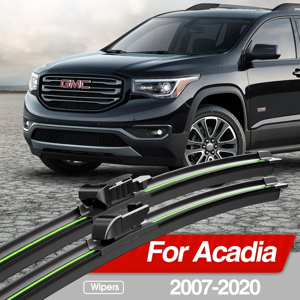 For GMC Acadia 2007-2020 Front Windshield Wiper Blades 2pcs Windscreen Window Accessories 2008 2009 2013 2015 2016 2018 2019