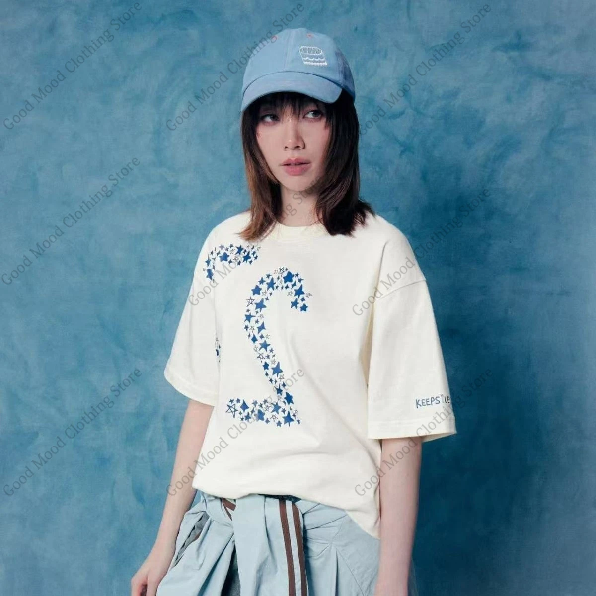 Orm Kornnaphat Same T Shirt Birthday Keep Lent Letter Print T-shirt Lingorm Lingling Kwong Women Cotton Short Sleeve Tee Tops