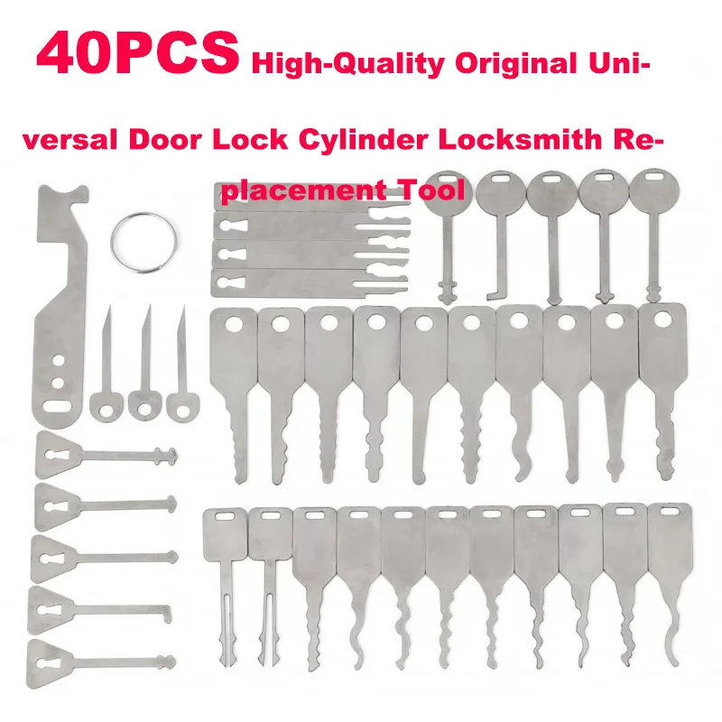 Best Selling 40pcs High Quality Original Universal Door Lock Cylinder Locksmith Replacement Tool For Car Maintenance Manual Tool