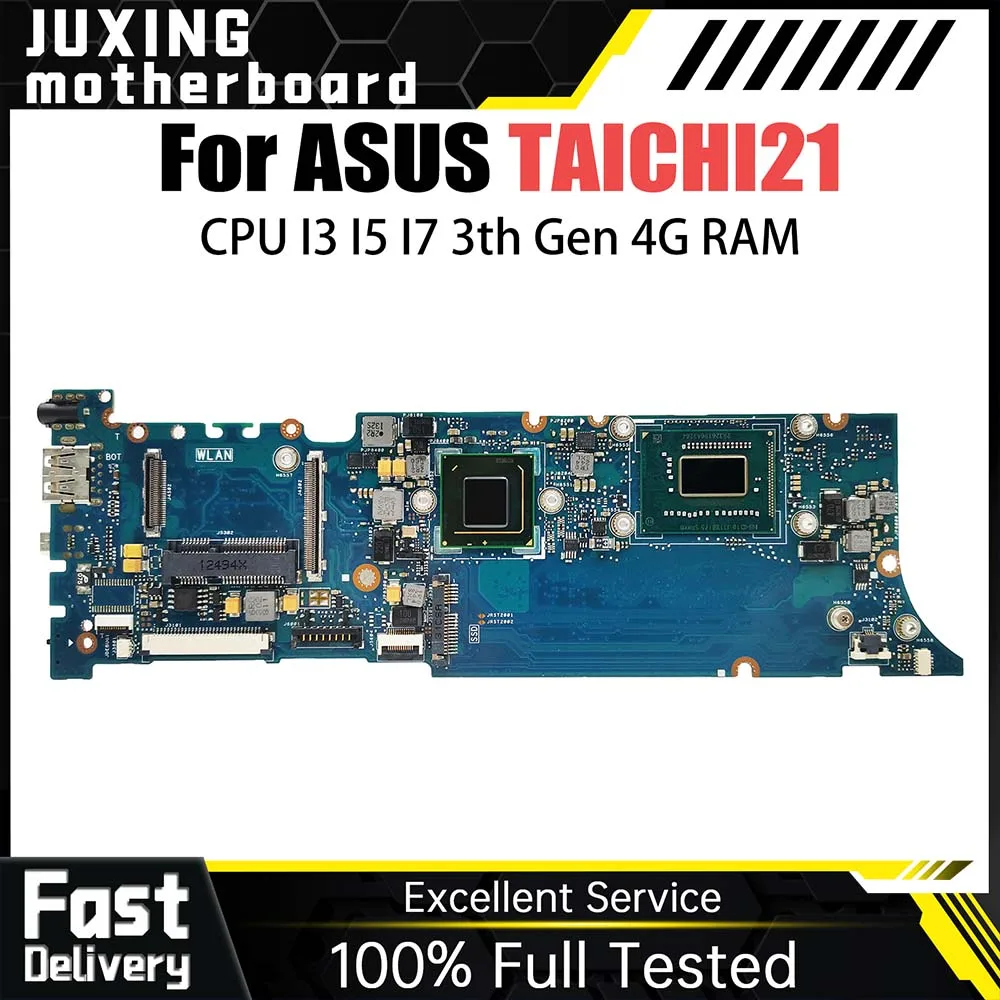 

Notebook TAICHI21 Mainboard For ASUS TAICHI 21 Laptop Motherboard With I3-3217U CPU 4GB RAM