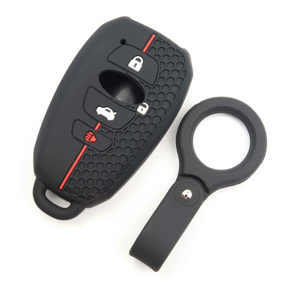 New 4 Buttons Silicone Car Key Case Cover For Subaru Legacy Impreza Forester Xv Trezia Brz Wrx Levorg Remote Fob Shell Protector