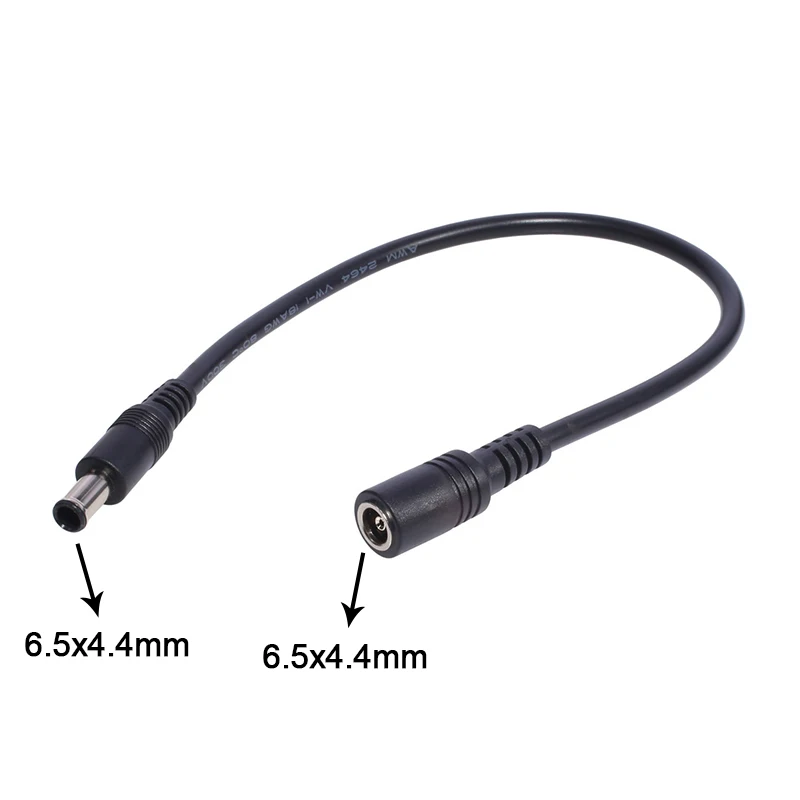 6.5 مللي متر * 4.4 مللي متر ذكر إلى 6.5*4.4 مللي متر أنثى تيار مستمر مهايئ شاحن الطاقة تمديد كابل رصاص لأجهزة الكمبيوتر المحمولة سوني ، LG سامسونج مراقب #1