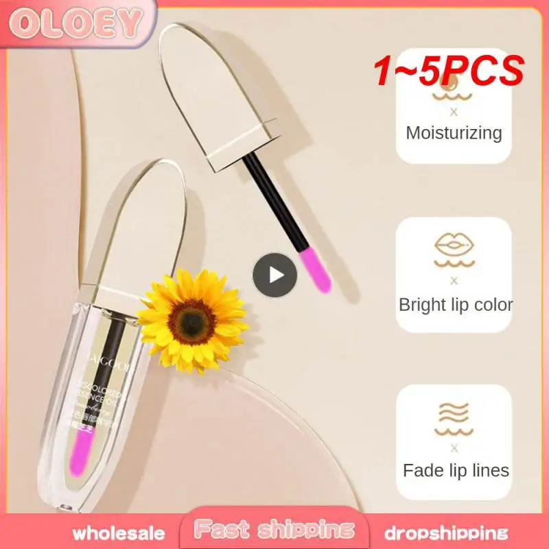 1~5PCS Lip Oil Gloss Finish Long-lasting Moisturizing Oil Lip Care Moisturizing Safe Cup Of Non-stick Oil