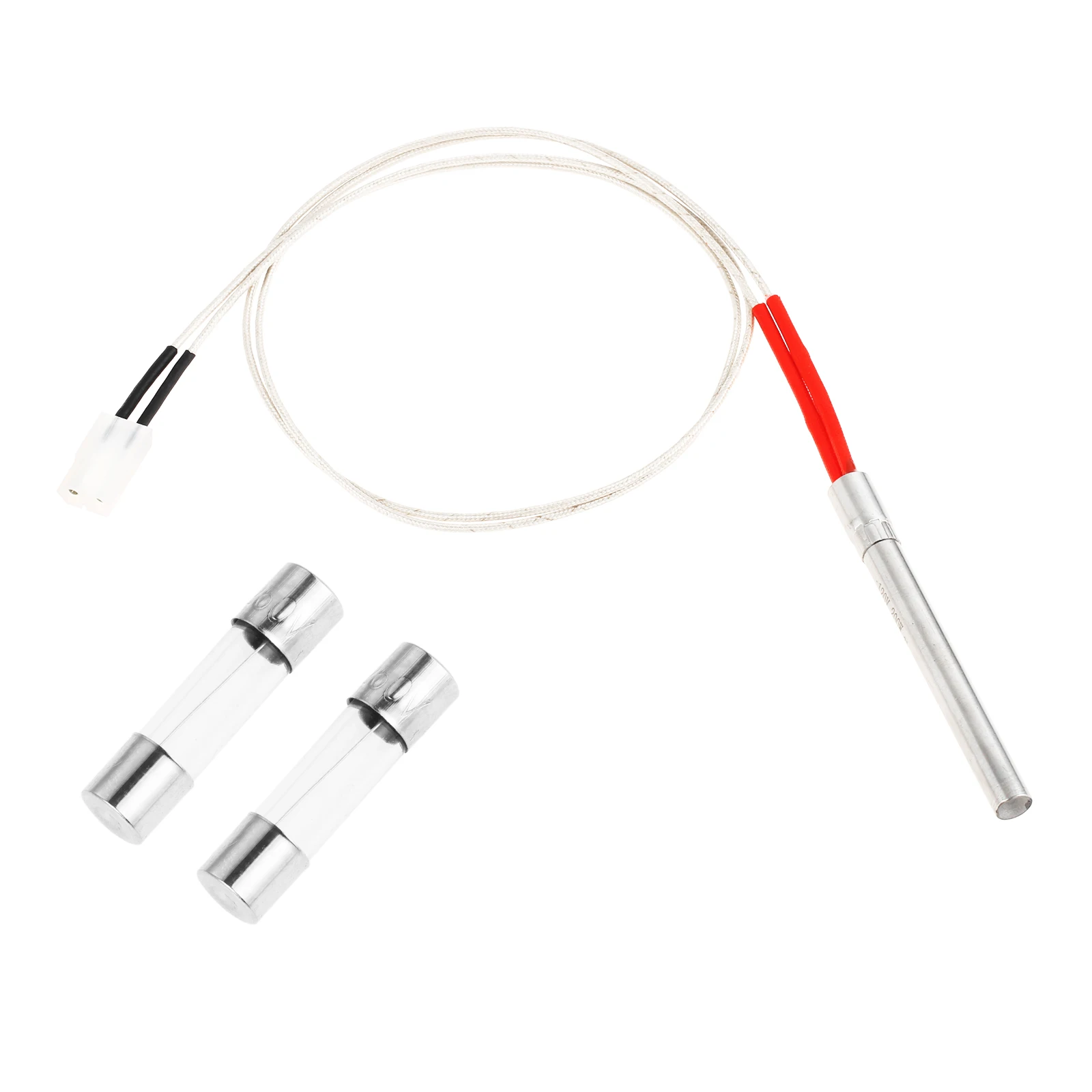 Hot Rod Ignitor with 2 Fuse for Traeger Wood Pellet Grills 070 075 Pit Boss Pellet Grills for Somkers BBQ Pro Parts Pro 22/34