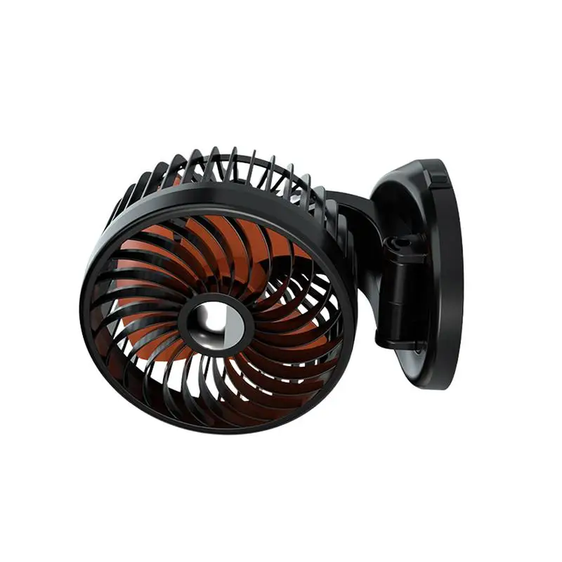 Car Dashboard Fan Rotatable Vehicle Cooling Fan Car Fan With Low Noise Design Foldable Car Cooler Fan For Cars Sedans