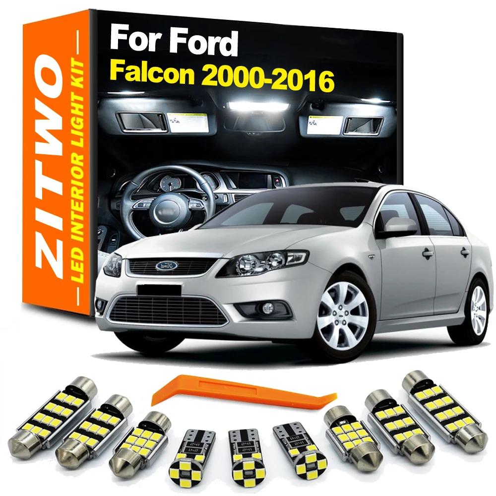 ZITWO Car LED Interior Light Kit For Ford Falcon FG G6E FGX BA BF XR6 XR8 2000- 2012 2013 2014 2015 2016 Led Bulbs Accessories