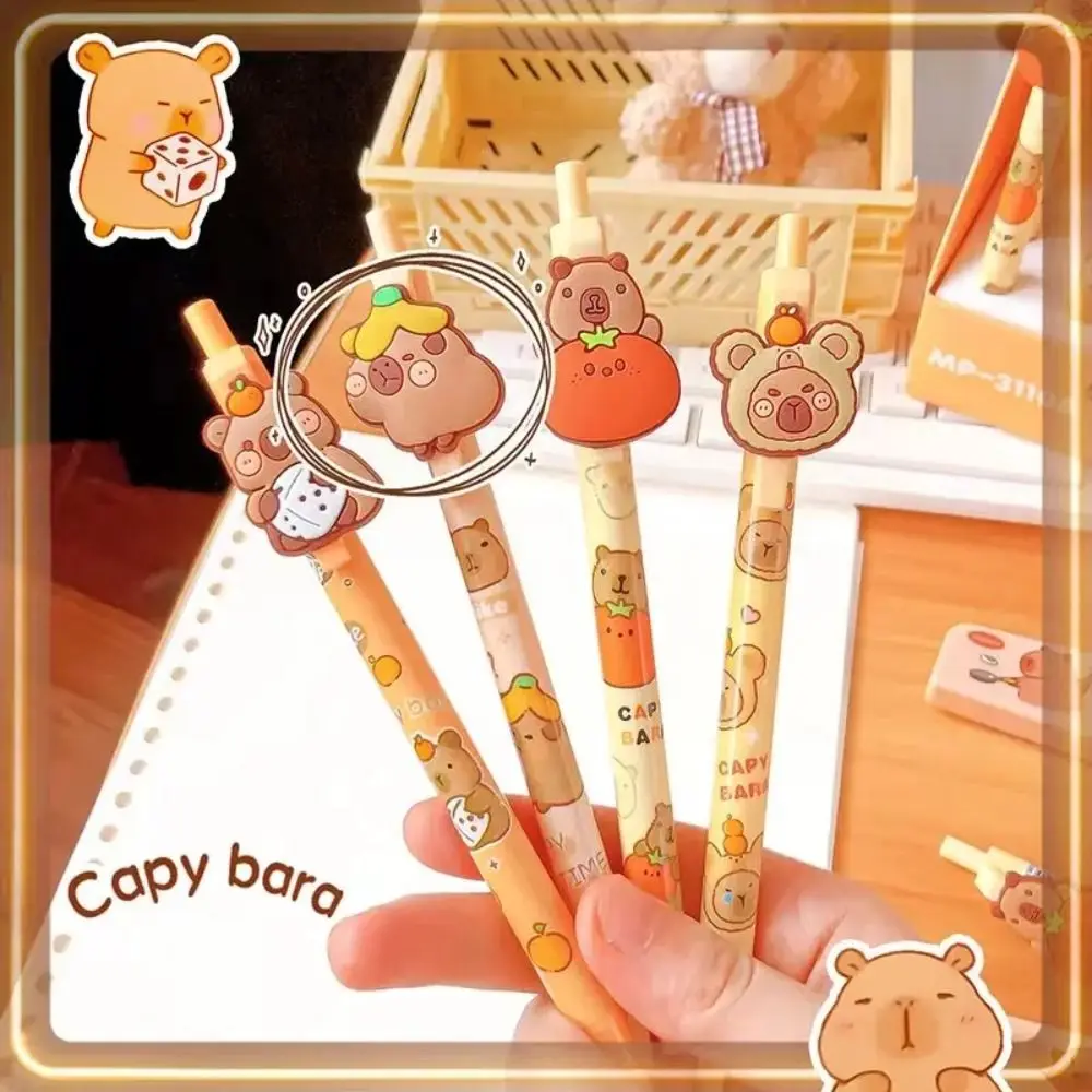 

INS Kawaii Capybara Mechanical Pencil Cute Cartoon 0.5mm Automatic Pencil Aesthetic Creative Propelling Pencil Drawing