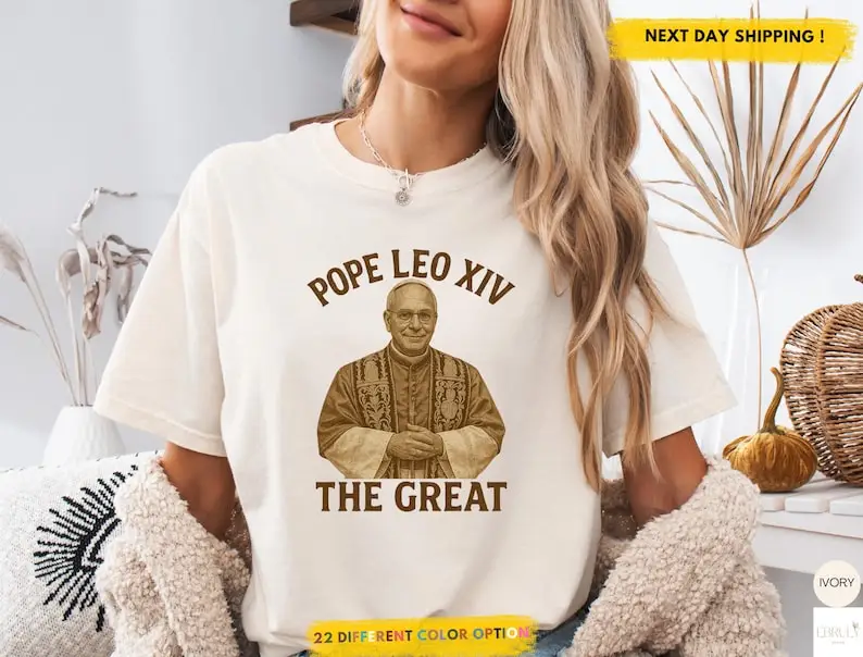 Vintage Pope Leo Xiv The Great T-Shirt,  Robert Prevost,  Robert Prevost Shirt