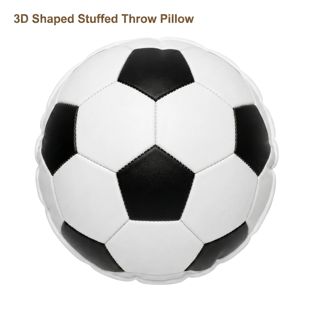 Soccer Football Sport Ball Game Athletic Plush Pillow Cushion Irregular Stuffed Throw Pillow Home Decor Gift Sofa Bed Home