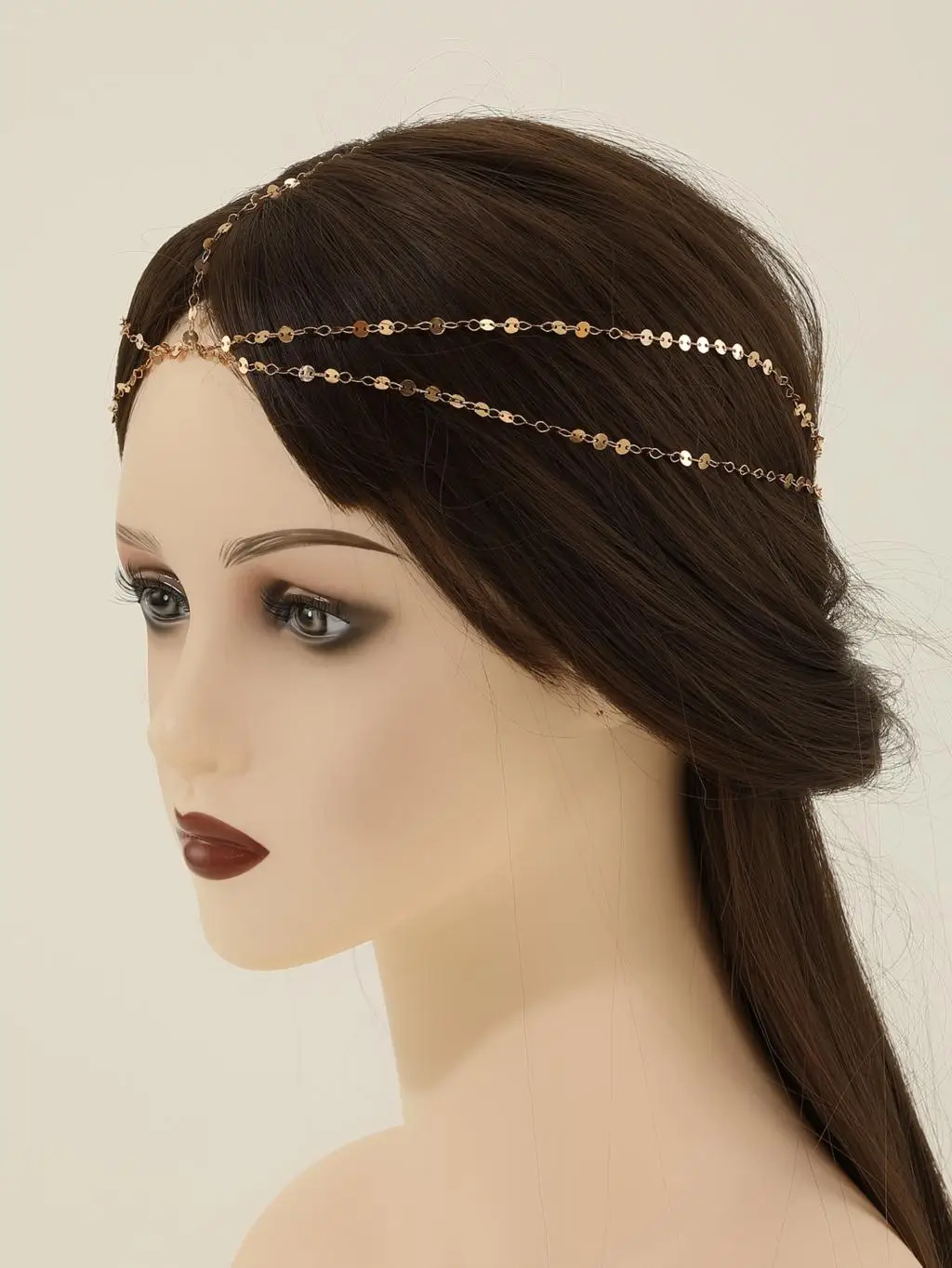 Kinitial A headdress chain, a hair accessory chain, a Bohemian princess headdress, as a gift to the woman you like