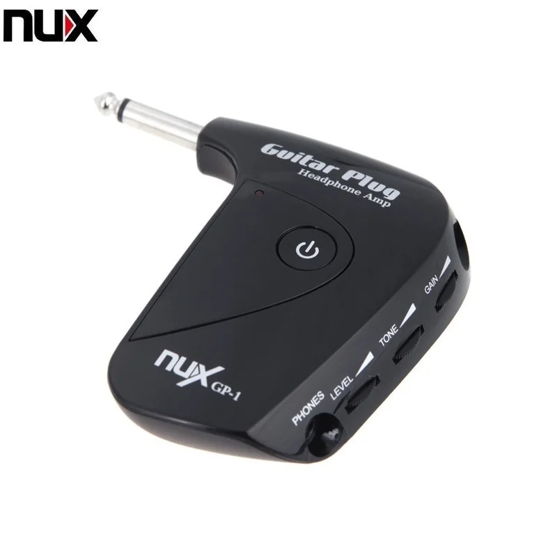 NUX GP-1 Portable Guitar Plug Headphone Amp with Classic Rock British Distortion