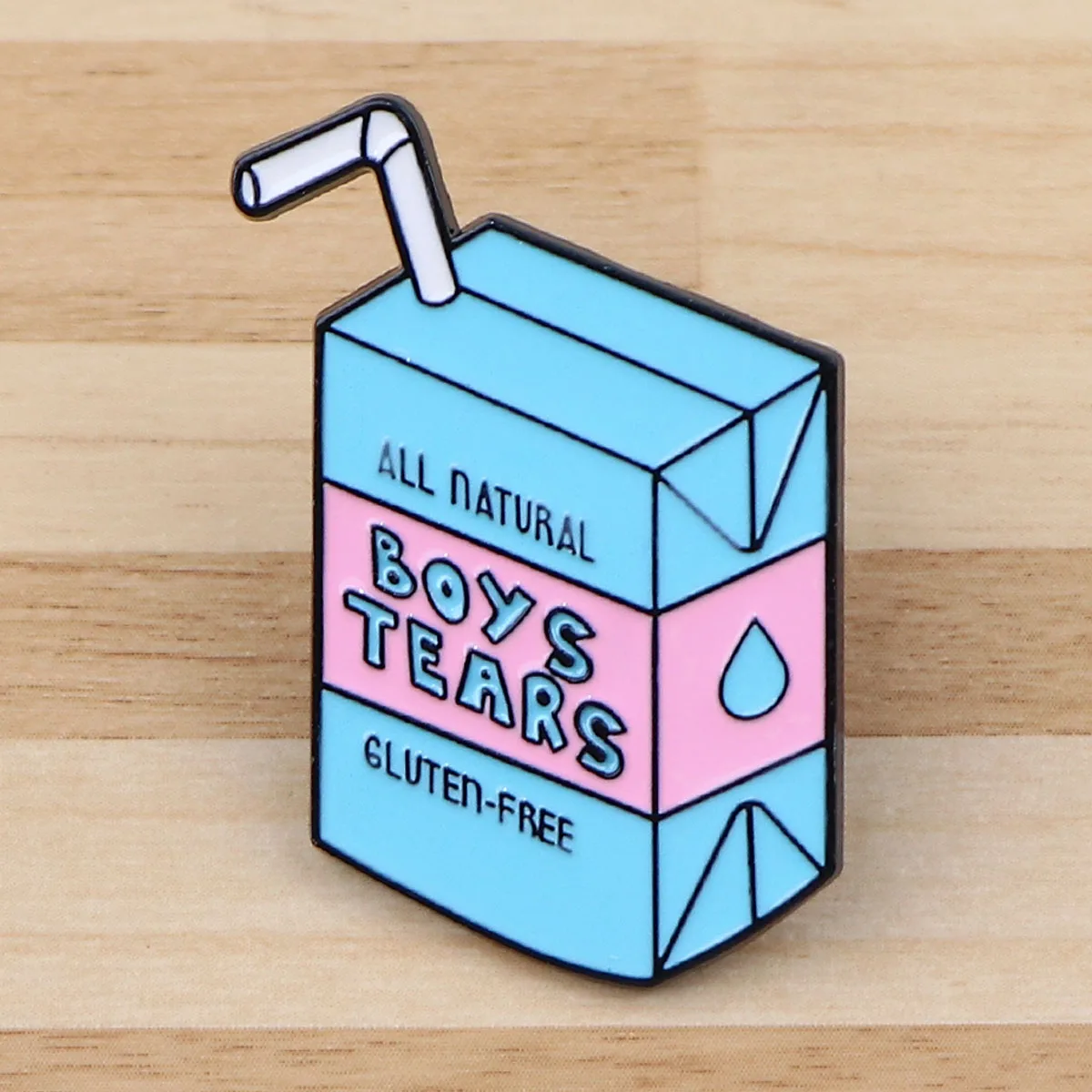 Boys Tears Bottle Enamel Pin Drink Brooches Lapel Pins Badge on Backpack Costume Accessories Funny Jewelry Gifts for Friends