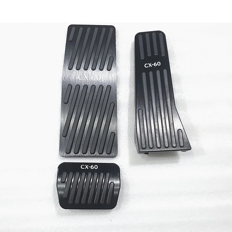 FOR Mazda CX60 CX-60 2022  Aluminum Foot Pedal Brake Gas Accelerator Clucth Non-Slip Pads