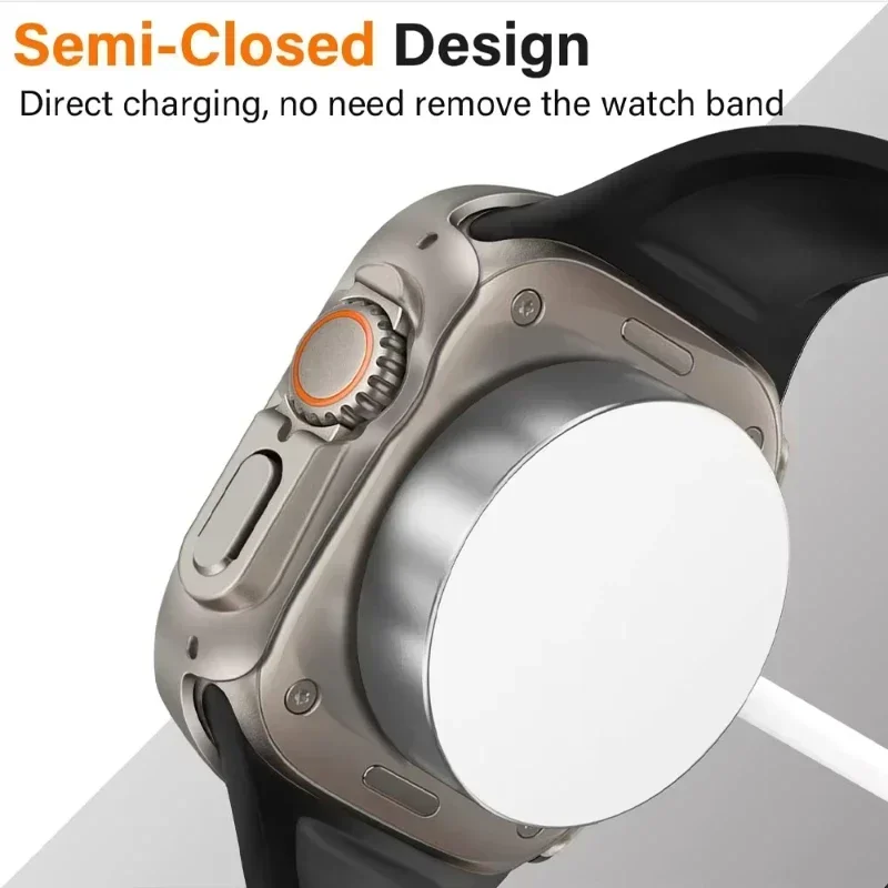 Glass+case For Apple Watch Ultra 2 case 49mm smartwatch PC Bumper+Screen Protector Tempered Cover iwatch series band Accessories image 5