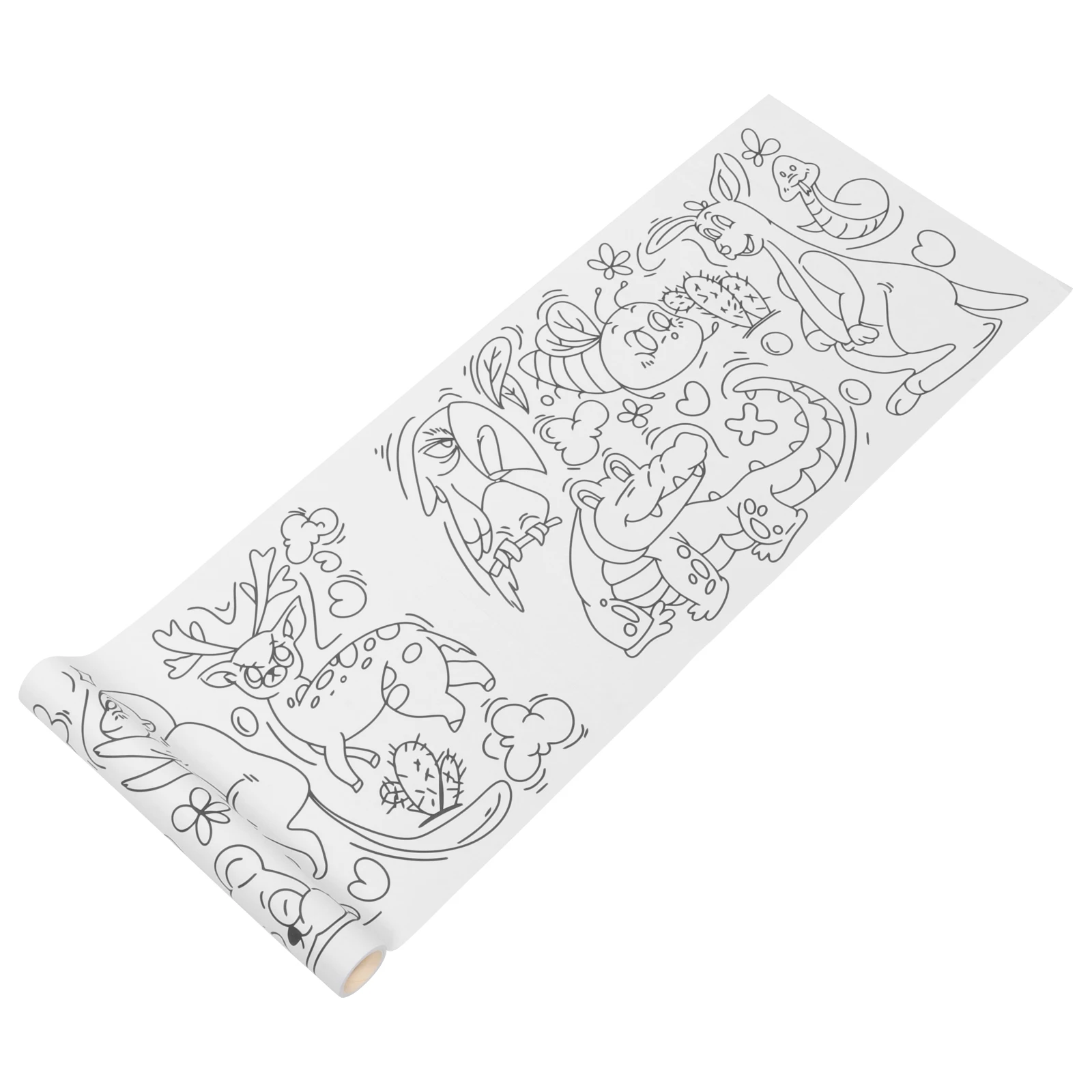 

Graffiti Scroll Poster Blue Animal Series Kids Drawing Paper Roll Paintable Kids Painting Coloring Poster Wall Decor Supply