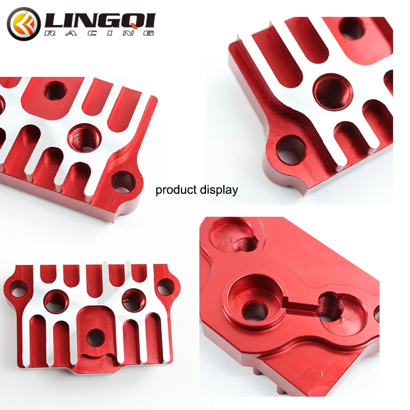 LINGQI Universal Motorcycle Accessories CNC Oil Cooler Radiator Part Cylinder Cover For Most 110cc 125cc 150cc Pit Bike