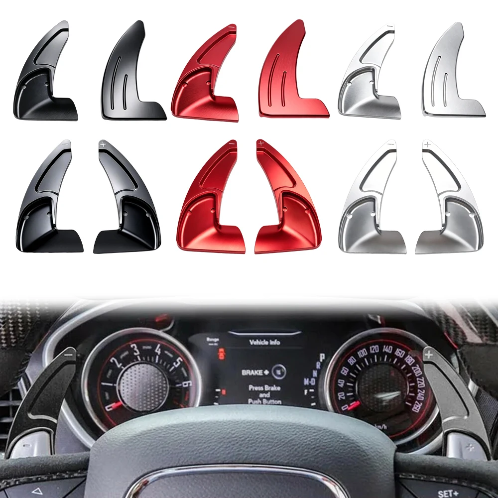 Image of Auto-Lenkrad Schaltwippen-Verlängerung für Dodge Durango Charger Challenger 2015-2024 für Jeep Grand Cherokee 2014-2020