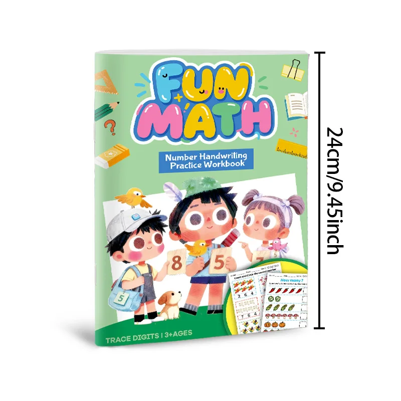 Addition and Subtraction Exercises Within 10 Picture Column Decomposition Calculation Fun 48 Page Arithmetic Question Book