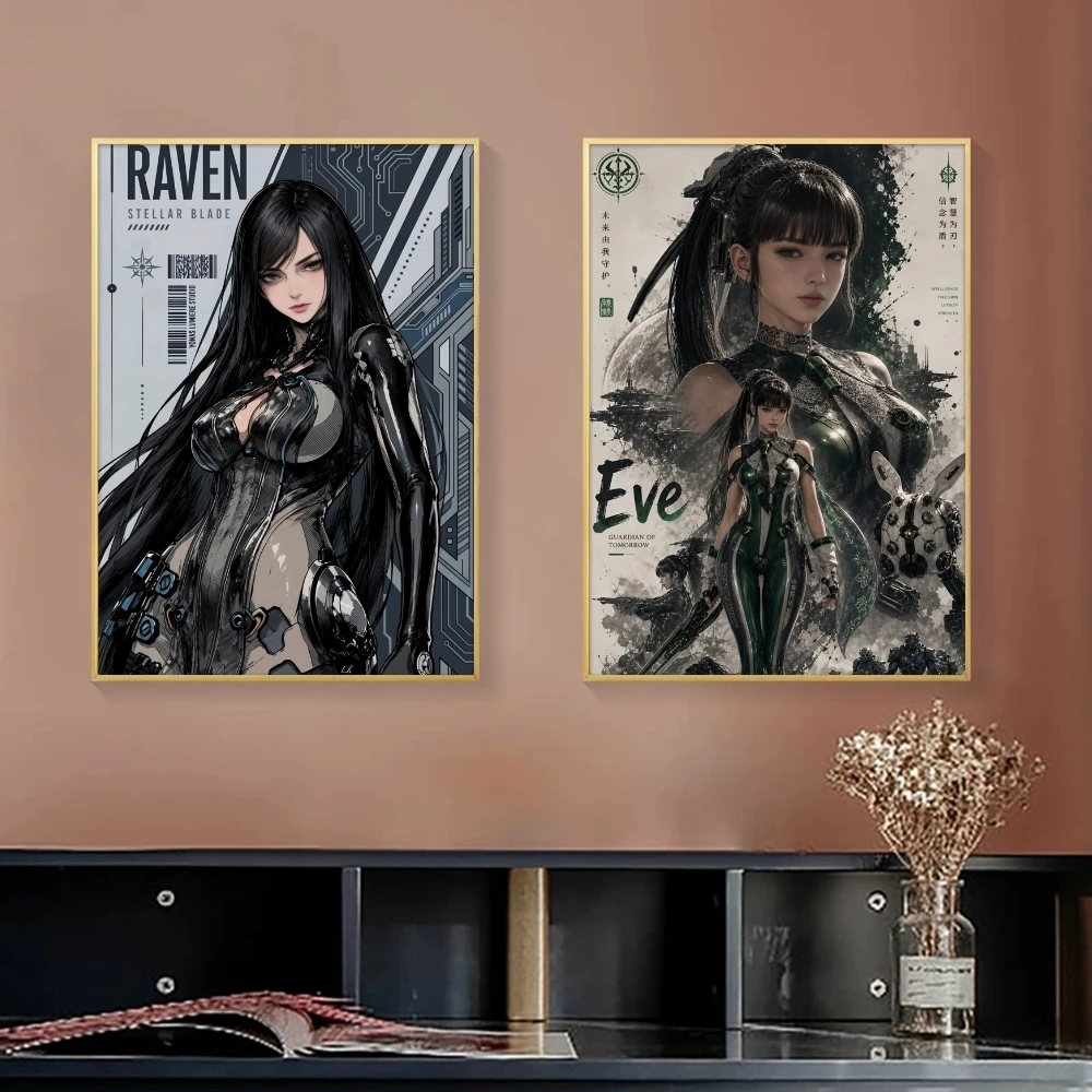 S-Stellar B-Blade Hot Game Painting Calligraphy Canvas Poster Bedroom Living Room bar Hallway House interior Wall Decor