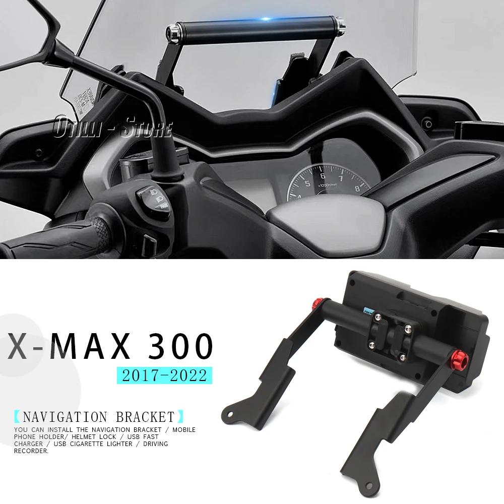 For YAMAHA X-MAX300 X-Max300 XMAX300 XMAX 300 2017-2022 New Motorcycle Navigation Bracket GPS Navigator Phone Holder